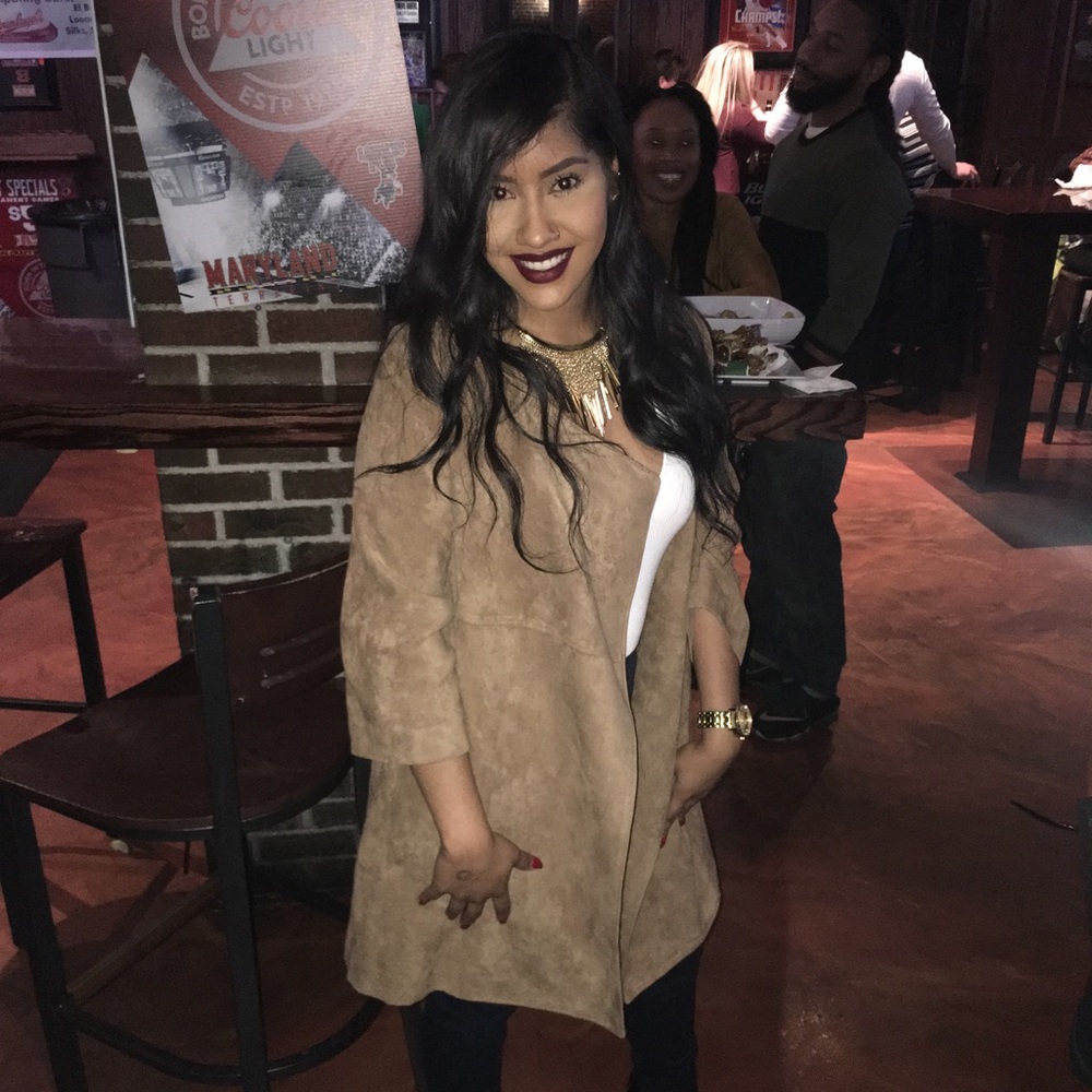 Suede camel jacket